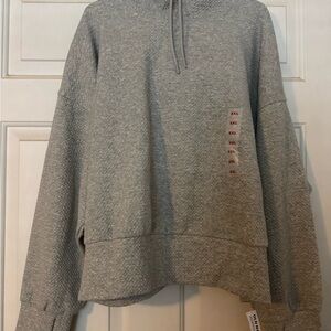 Old Navy Woman’s XXL (NWT) Textured Fleece Hoodie With Thumb Holes